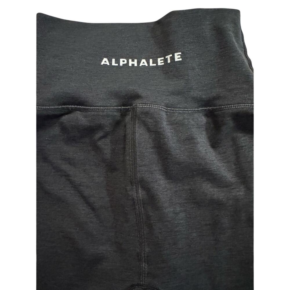 Alphalete High Compression Mid Rise Pump Charcoal Active Leggings, Women’s XS - Picture 2 of 8